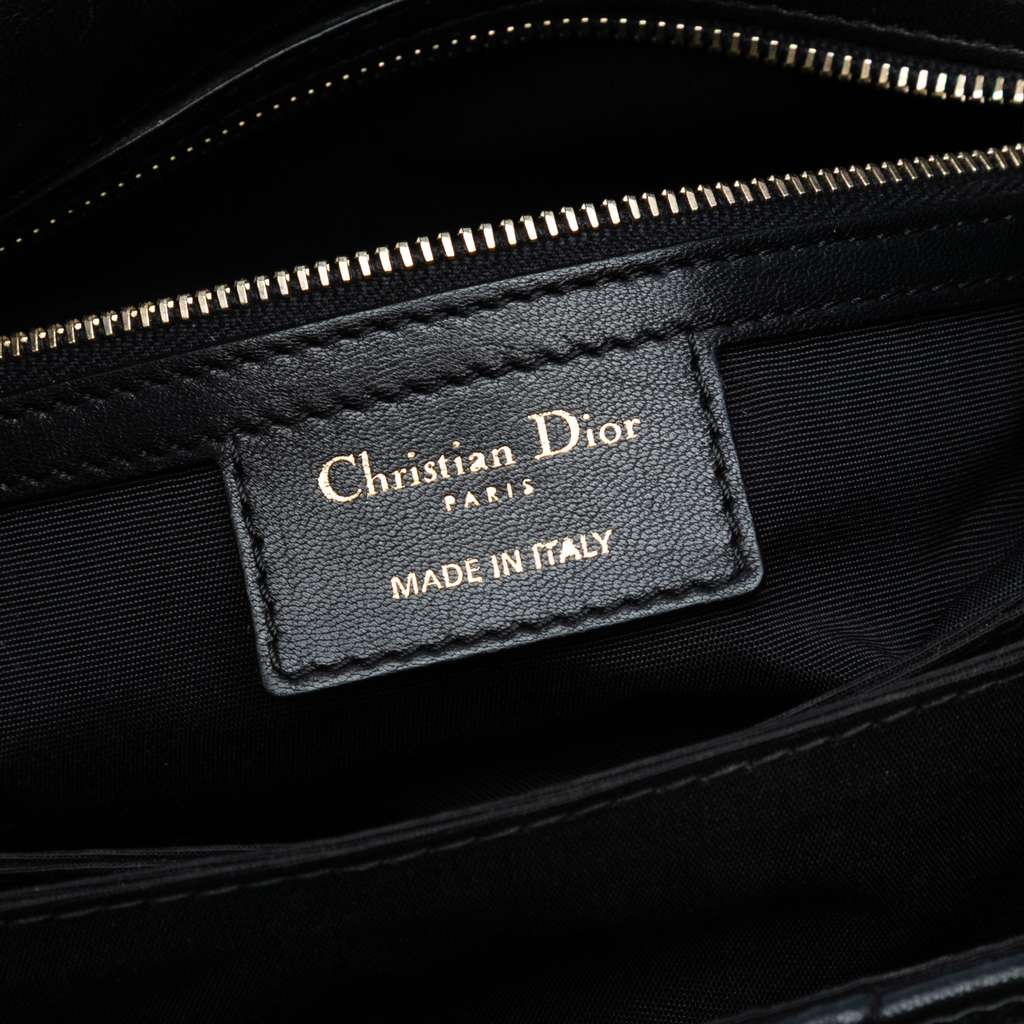 Dior Lambskin Cannage Gaufre Delices Flap - Side view