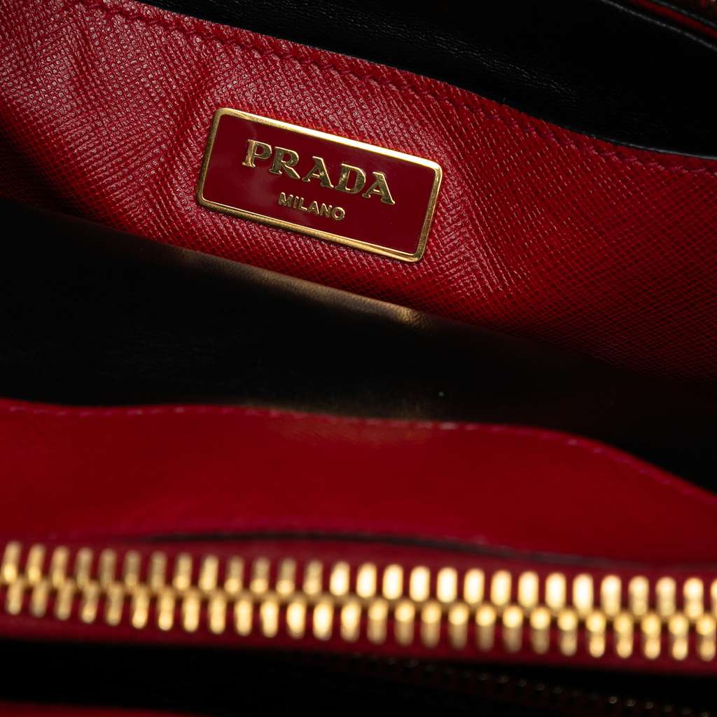 Prada Saffiano Soft Triple Pocket Tote - Side view
