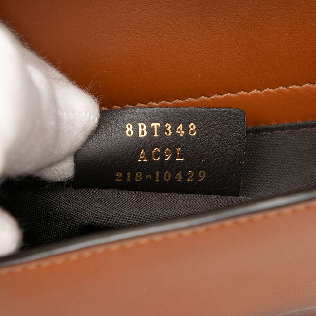 Fendi Leather Debossed Logo Bucket Bag - Detail 1