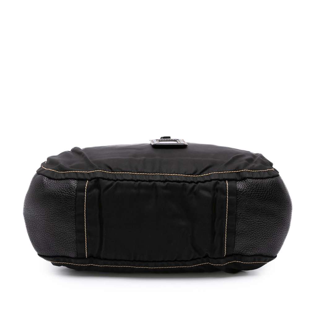 Prada Leather and Tessuto Shoulder Bag - Image 6