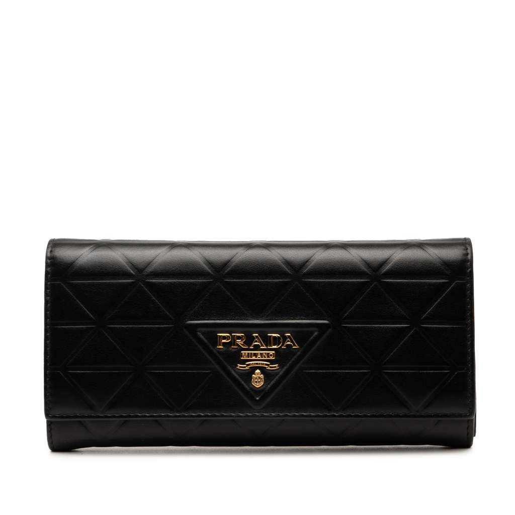 Prada Large Quilted Leather Wallet
