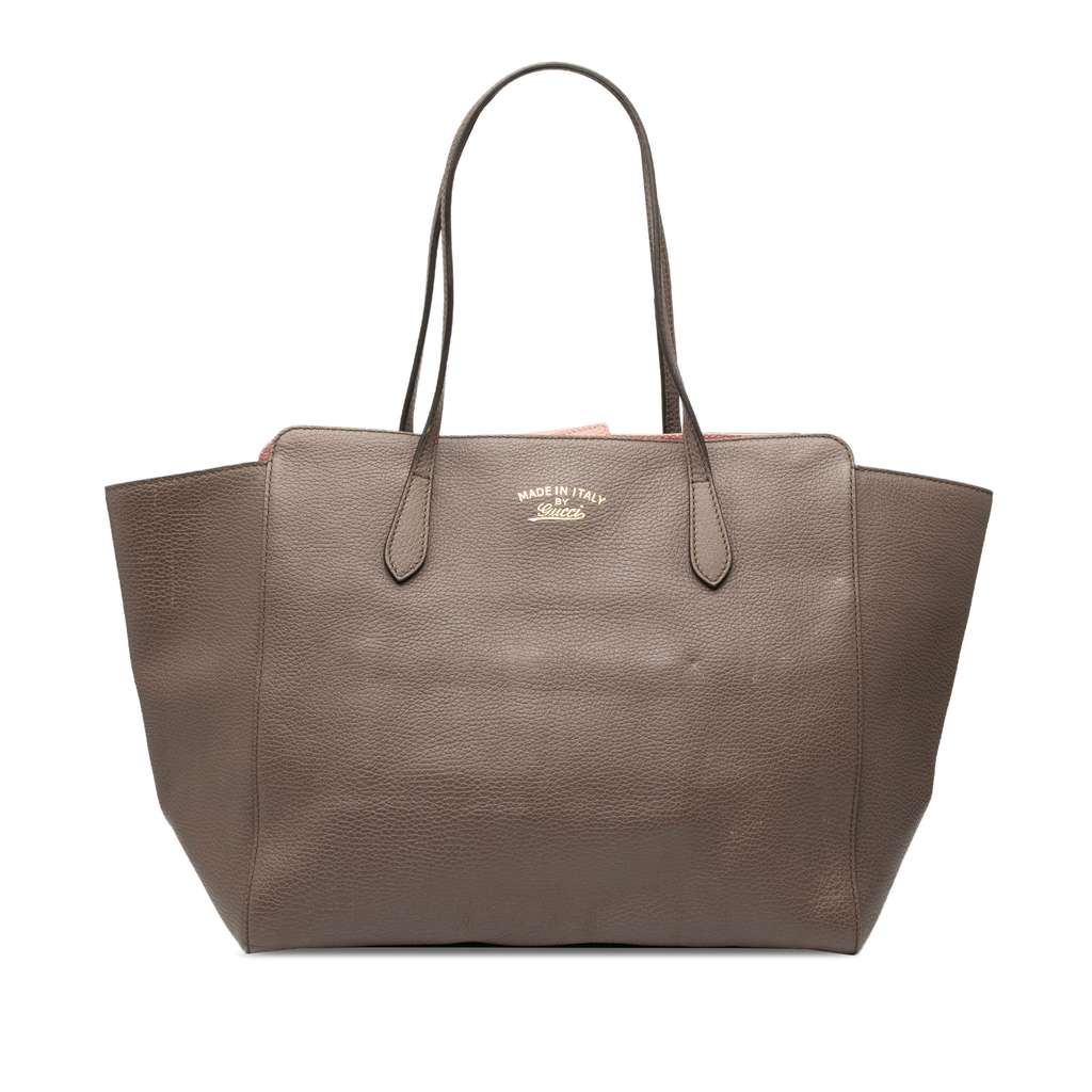 Gucci Medium Leather Swing Tote