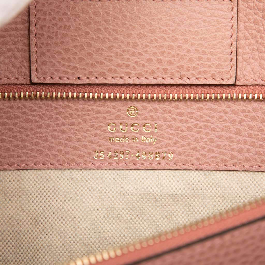 Gucci Medium Leather Swing Tote - Side view