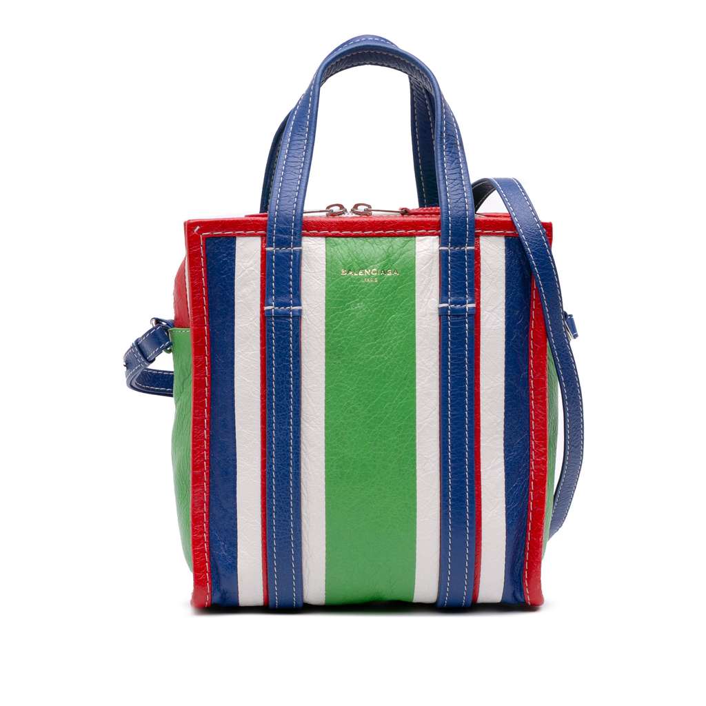 Balenciaga XS Lambskin Bazar Shopper Satchel