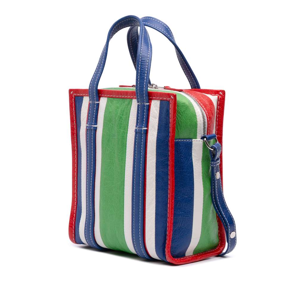 Balenciaga XS Lambskin Bazar Shopper Satchel - Back view