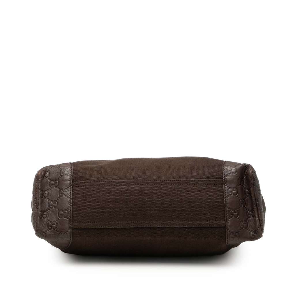 Gucci Guccissima Trimmed Canvas Crossbody - Image 6