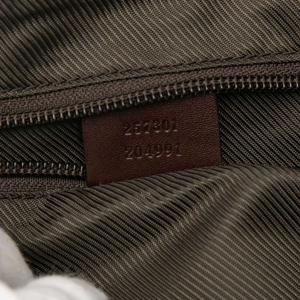 Gucci Guccissima Trimmed Canvas Crossbody - Detail 1
