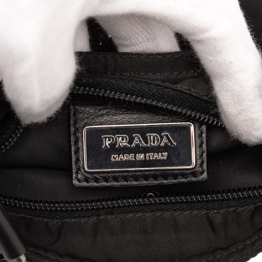 Prada Tessuto Zip Top Crossbody - Side view