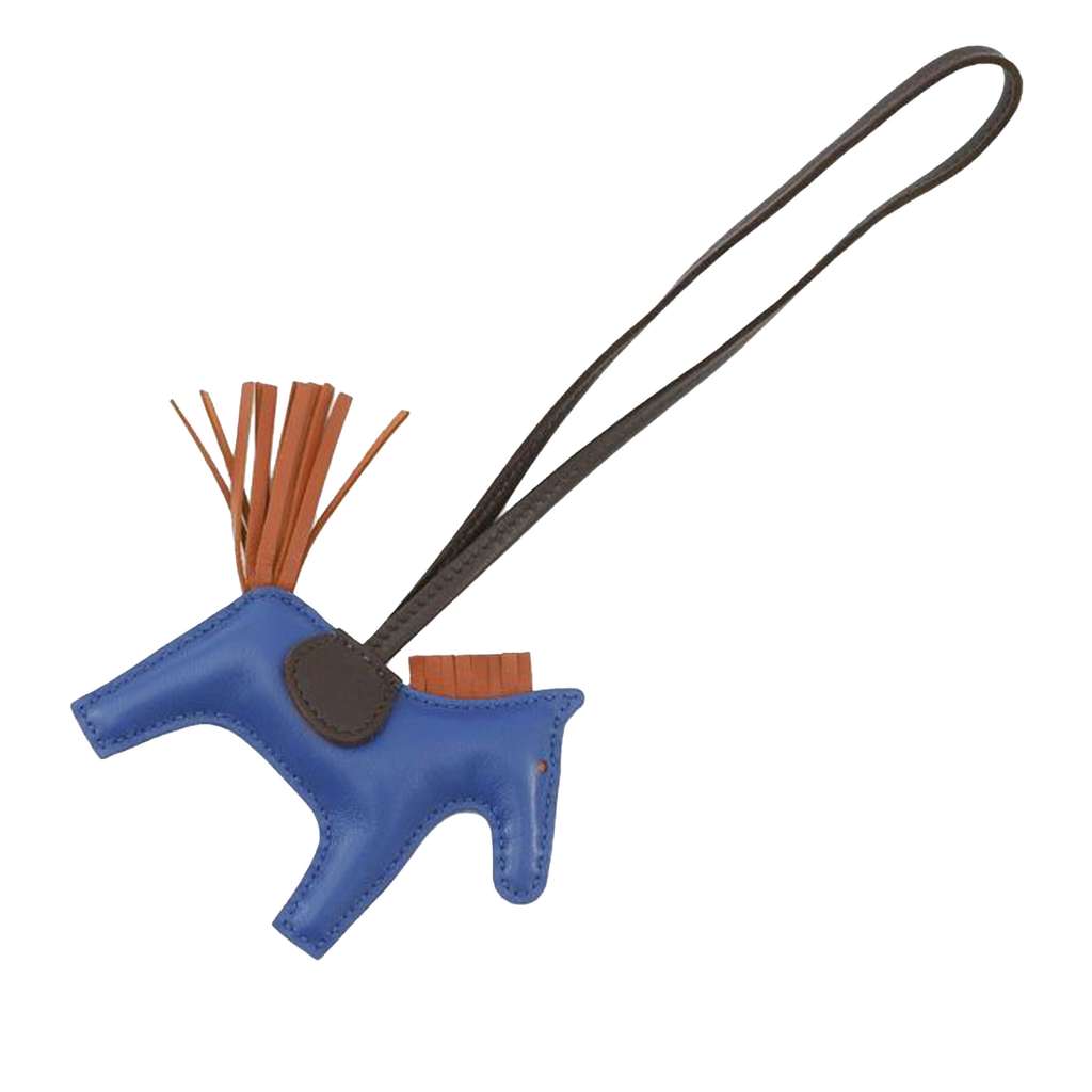 Hermès Milo Lambskin Grigri Rodeo Horse Bag Charm PM - Back view