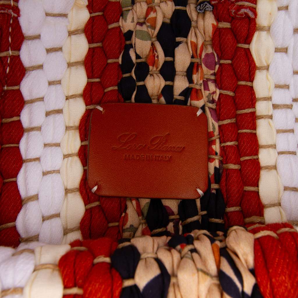 Loro Piana Crochet Wool and Silk Blossom Tote - Side view