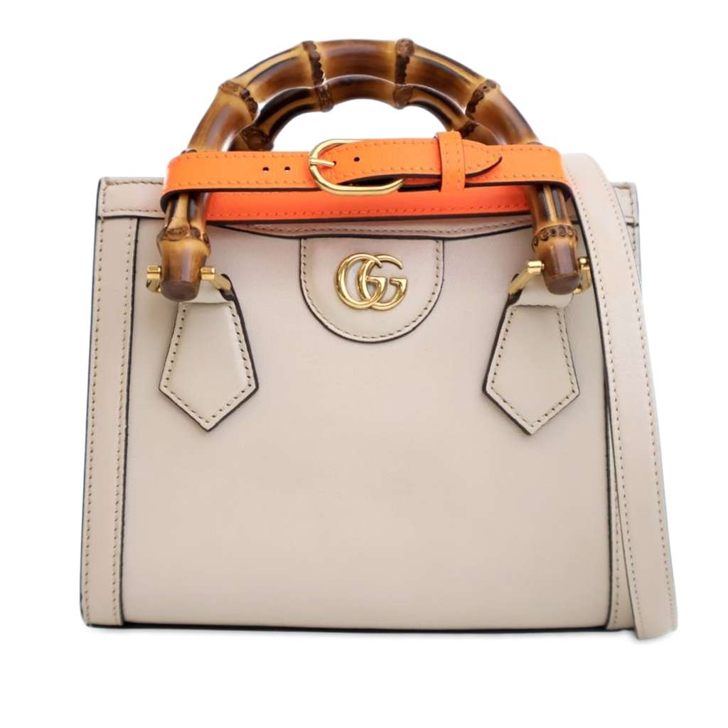 Gucci Mini Calfskin Bamboo Diana Satchel