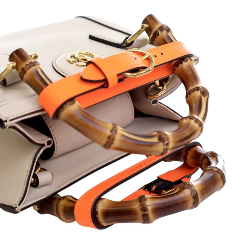 Gucci Mini Calfskin Bamboo Diana Satchel - Image 13