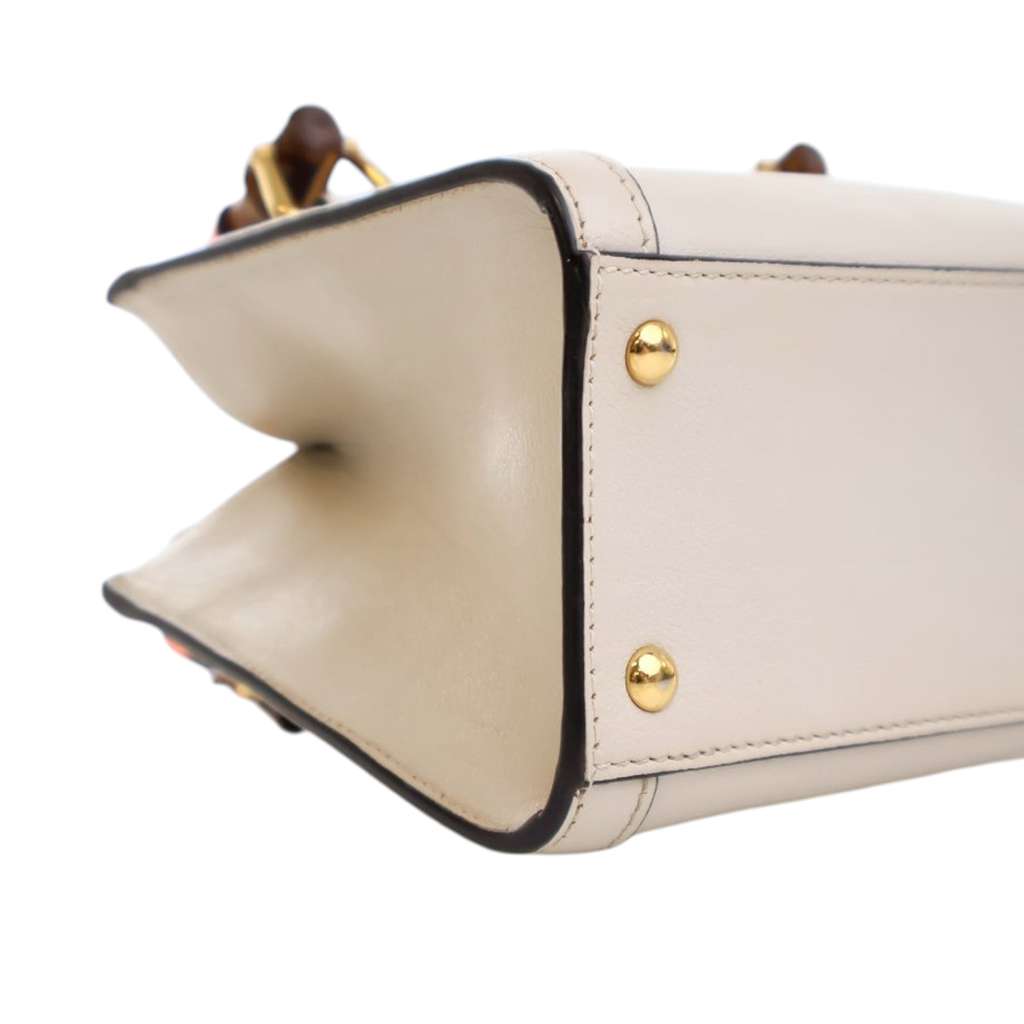 Gucci Mini Calfskin Bamboo Diana Satchel - Image 11