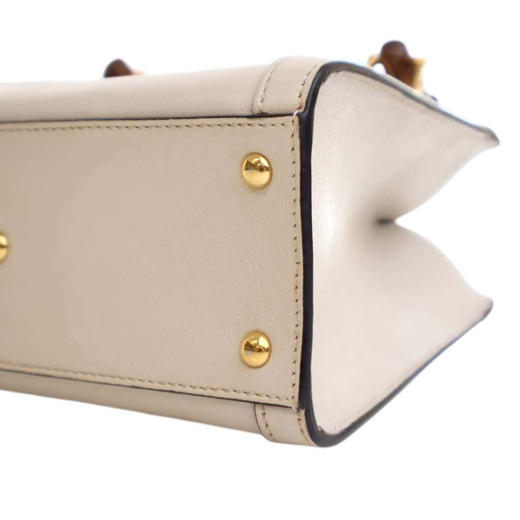 Gucci Mini Calfskin Bamboo Diana Satchel - Image 12