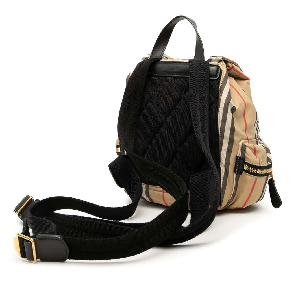 Burberry House Check Canvas Backpack - Back view