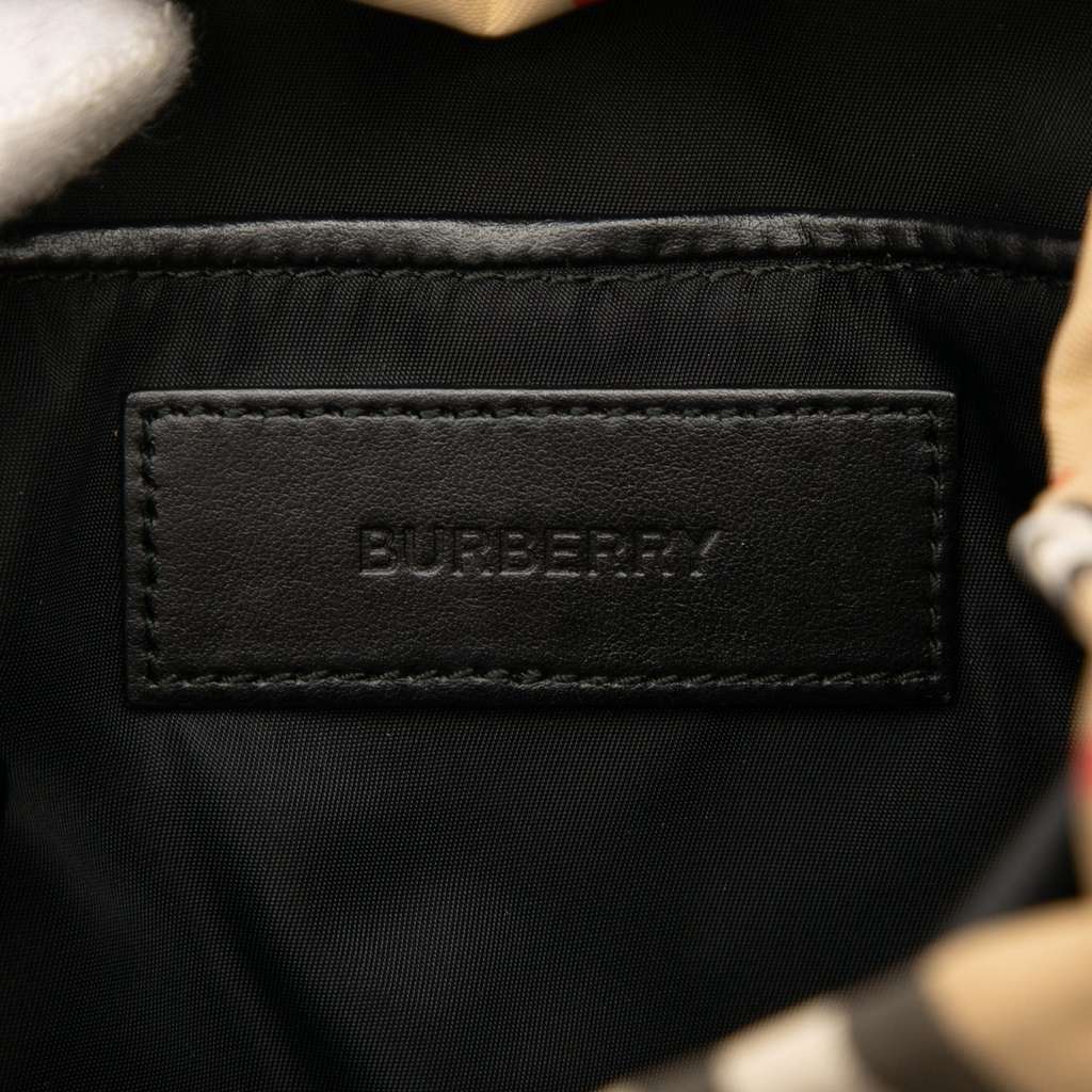 Burberry House Check Canvas Backpack - Side view