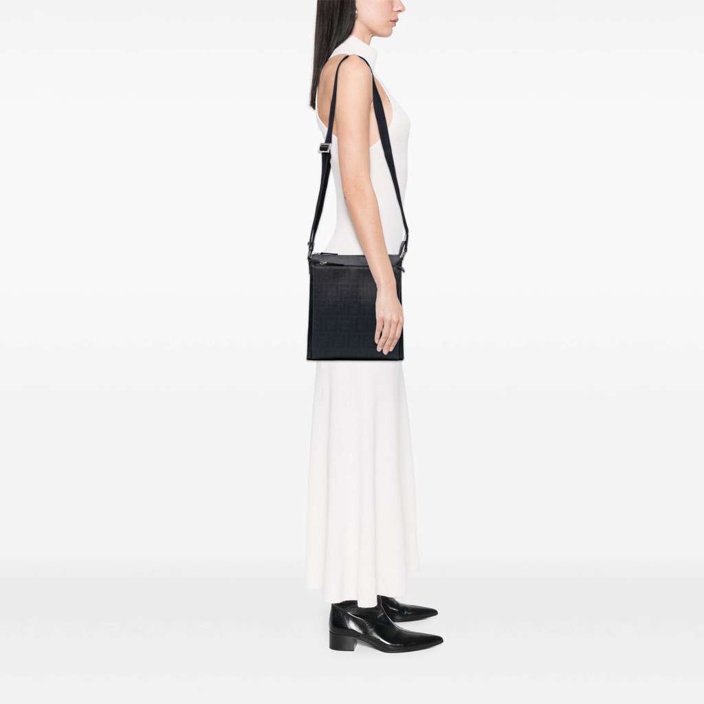 Fendi Zucca Coated Canvas Crossbody - Image 13