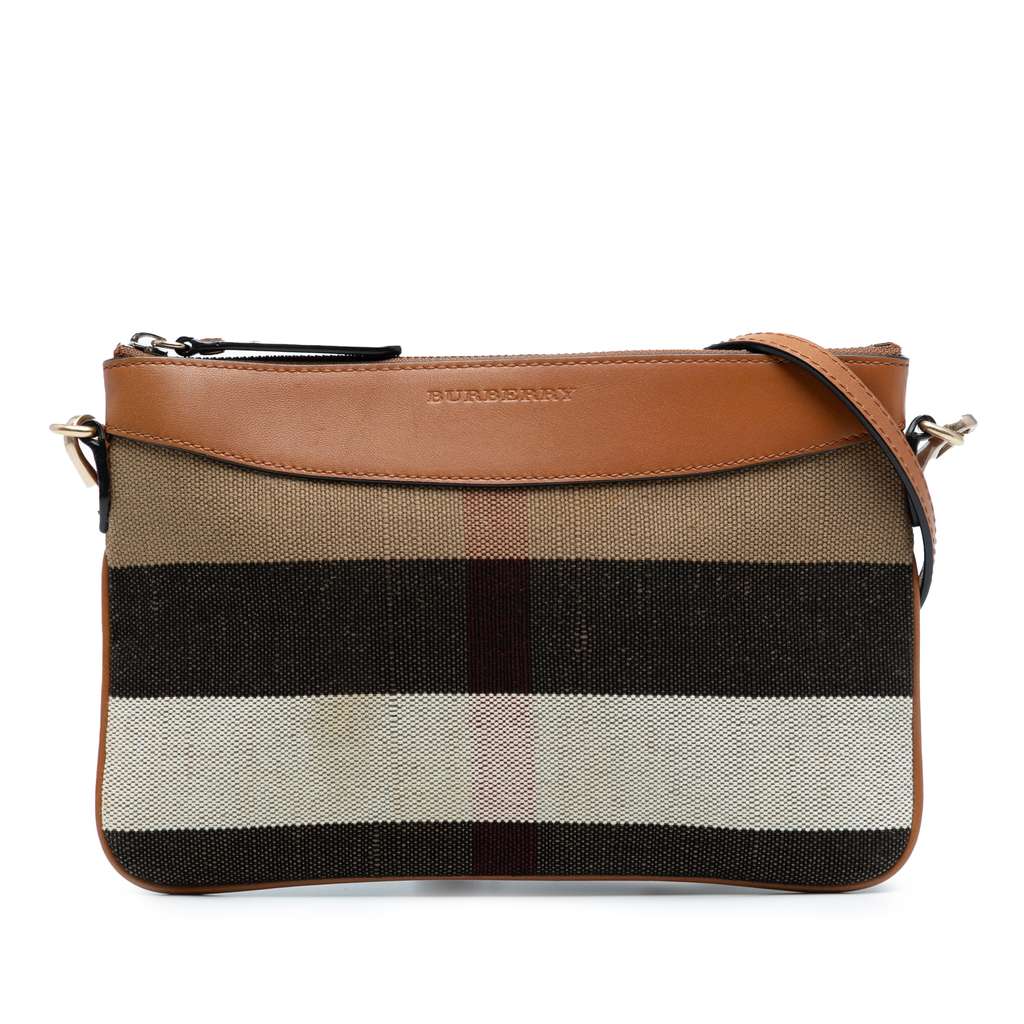 Burberry Mega Check Canvas Peyton Crossbody