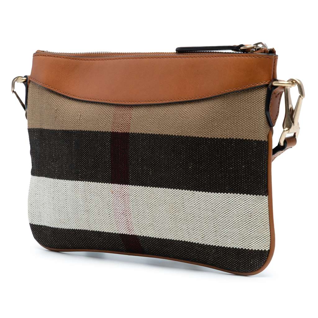 Burberry Mega Check Canvas Peyton Crossbody - Back view