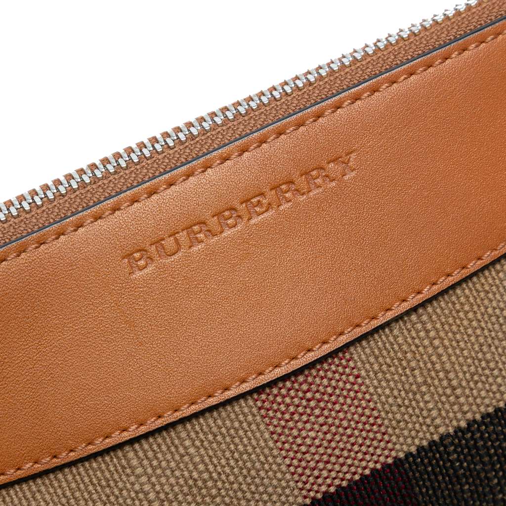 Burberry Mega Check Canvas Peyton Crossbody - Side view