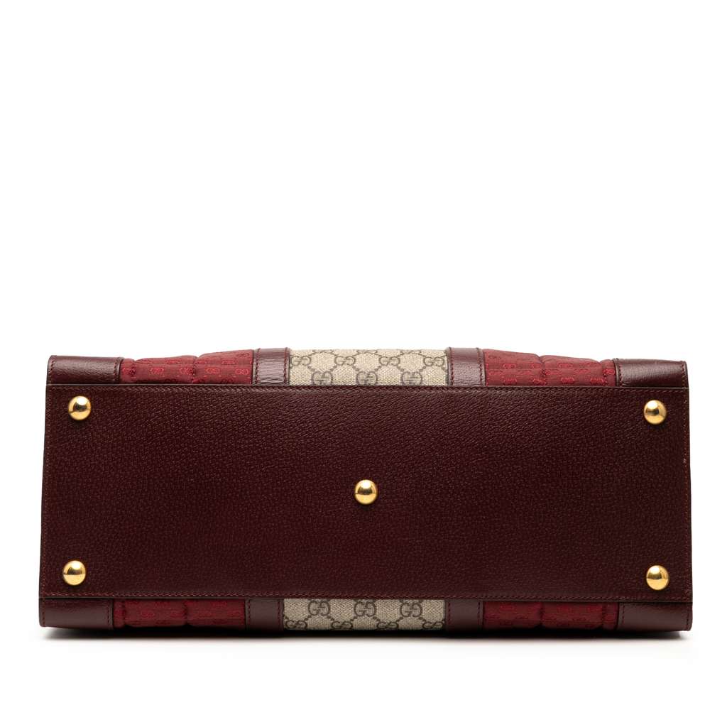 Gucci Medium GG Supreme and Quilted Mini GG Canvas Double G Tote - Image 6