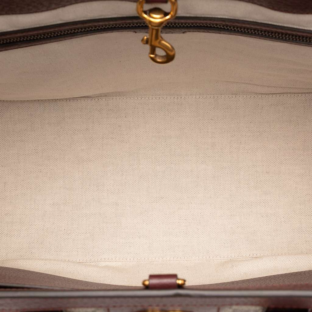 Gucci Medium GG Supreme and Quilted Mini GG Canvas Double G Tote - 4