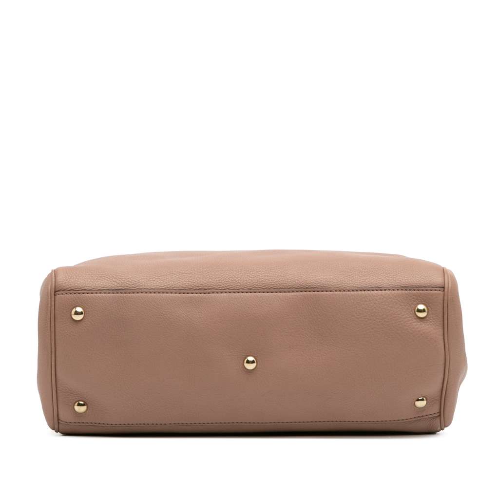 Gucci Medium Calfskin Bamboo Shopper Satchel - Image 6