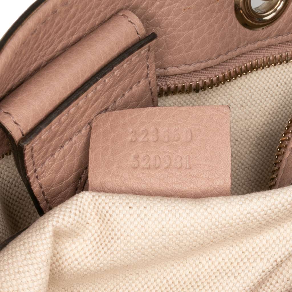 Gucci Medium Calfskin Bamboo Shopper Satchel - Detail 1