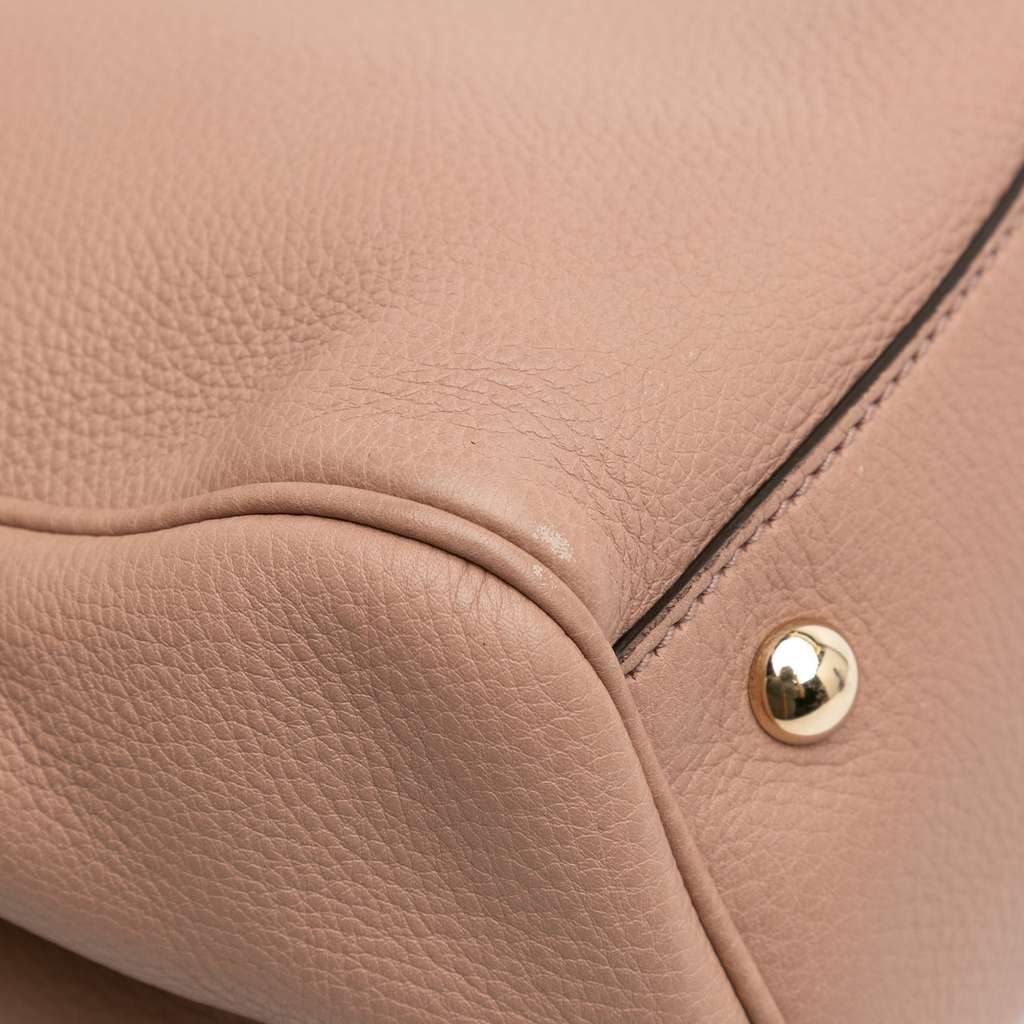 Gucci Medium Calfskin Bamboo Shopper Satchel - Image 10