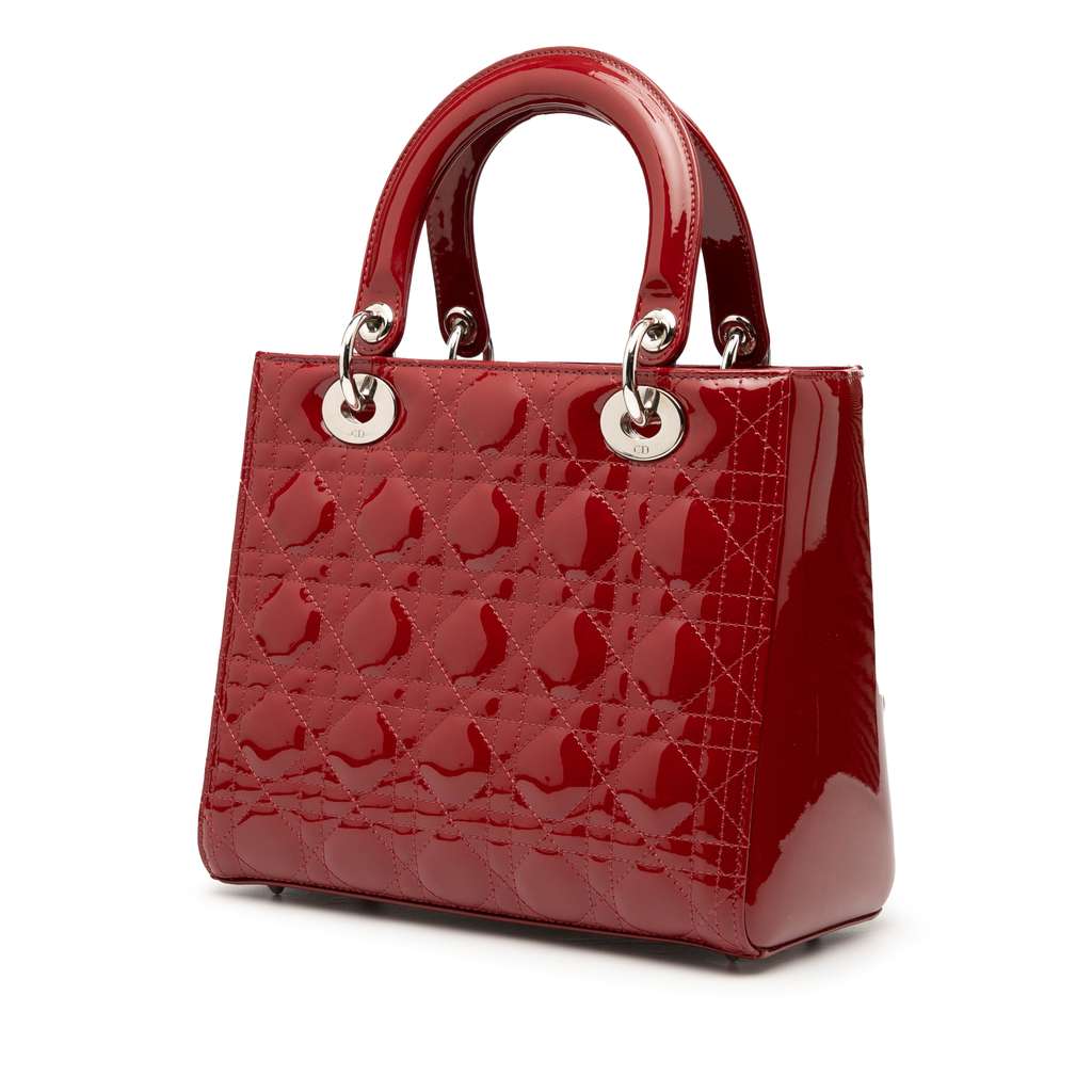 Dior Medium Patent Cannage Lady Dior - Back view