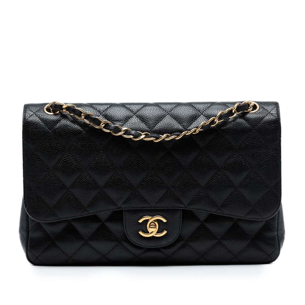 Chanel Jumbo Classic Caviar Double Flap
