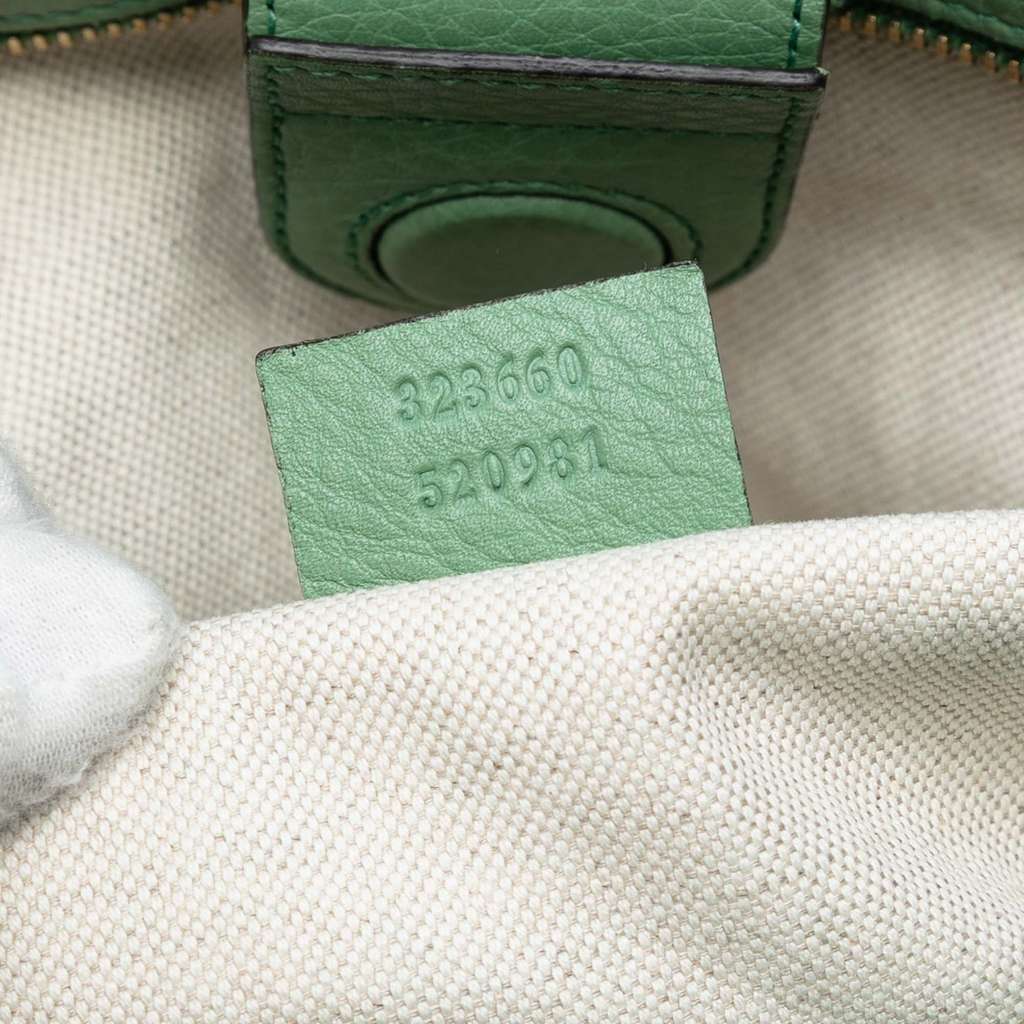 Gucci Medium Calfskin Bamboo Shopper Satchel - Detail 1