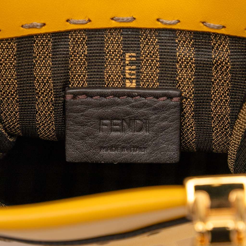 Fendi Mini Leather Sunshine Shopper Tote - Side view