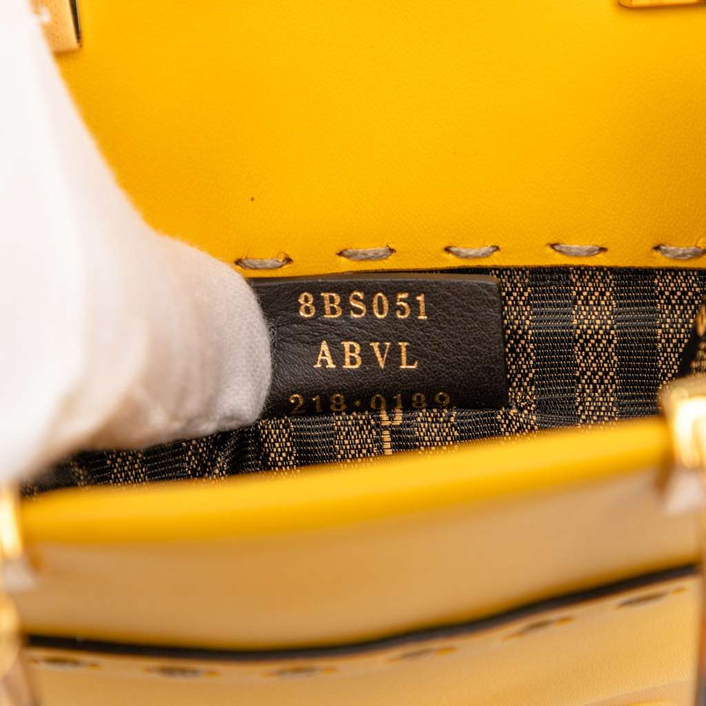 Fendi Mini Leather Sunshine Shopper Tote - Detail 1