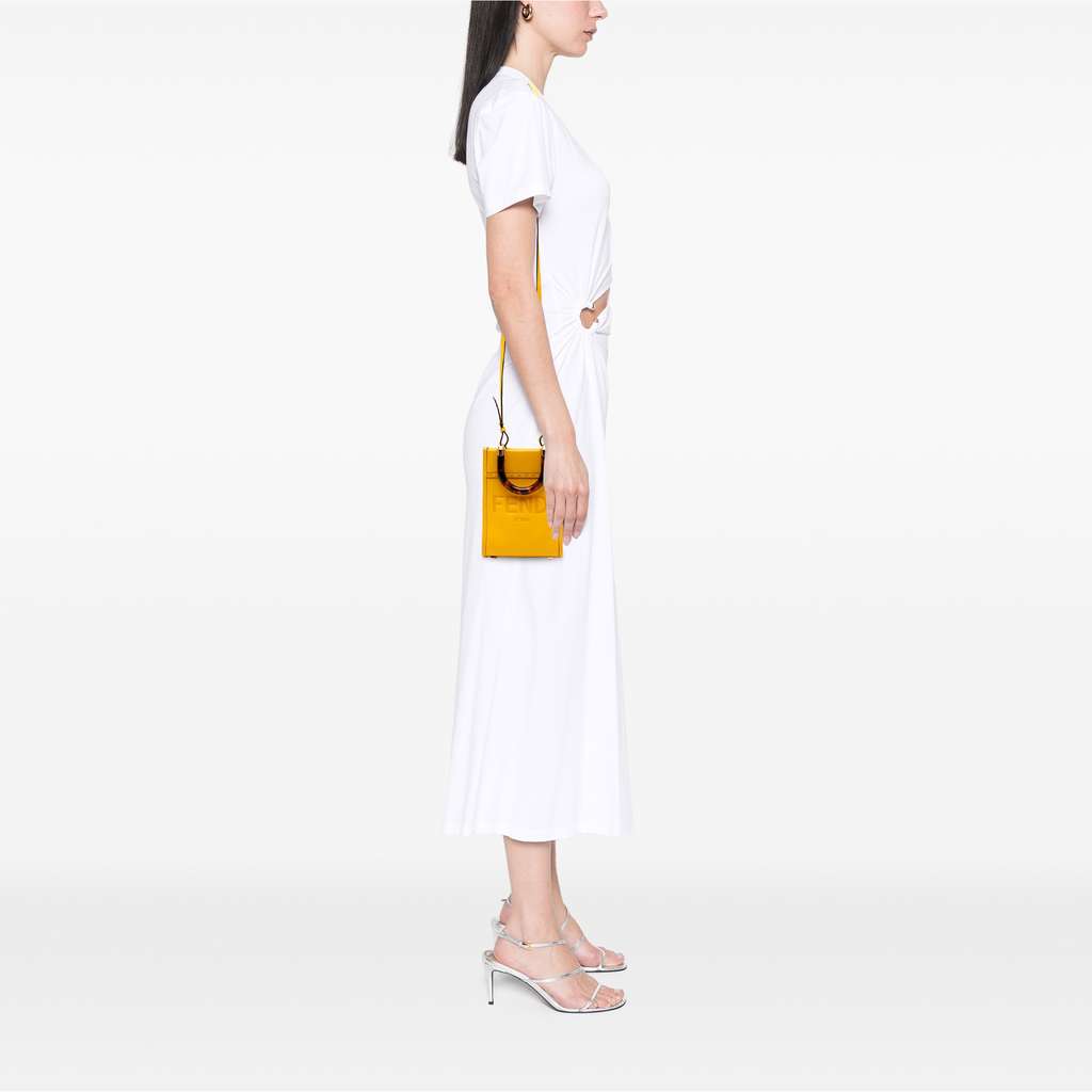 Fendi Mini Leather Sunshine Shopper Tote - Detail 2