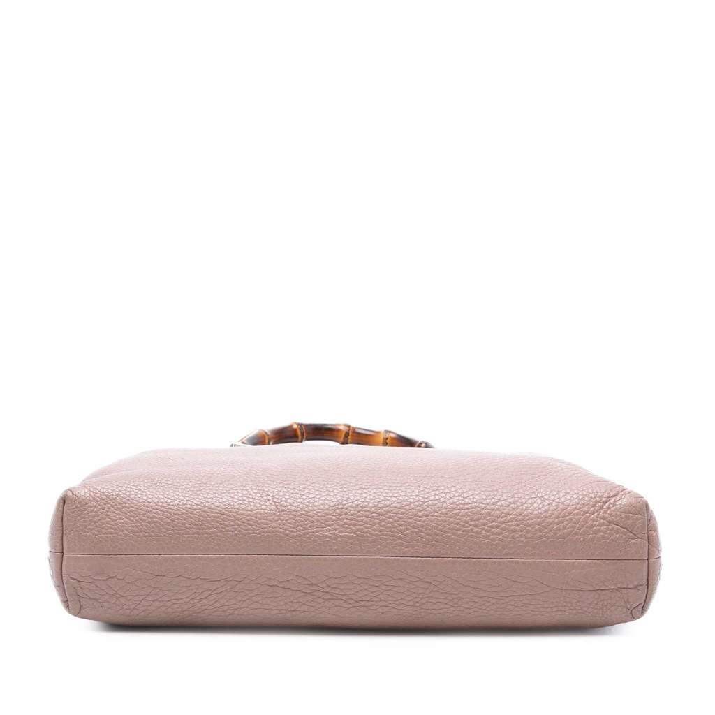 Gucci Tall Leather Bamboo Shopper Tote - Image 6