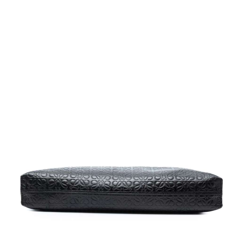 Loewe Embossed Leather Anagram Repeat T Clutch - Image 6