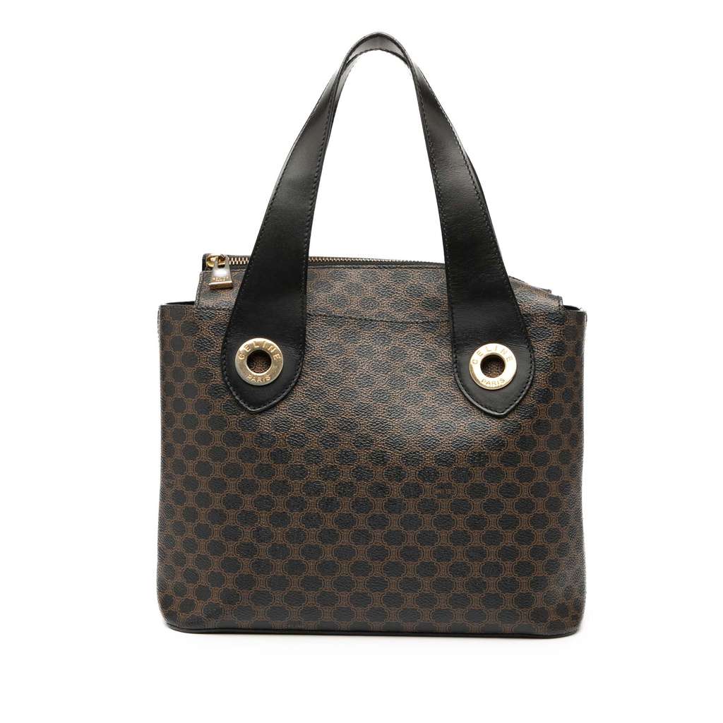 Celine Macadam Coated Canvas Handbag