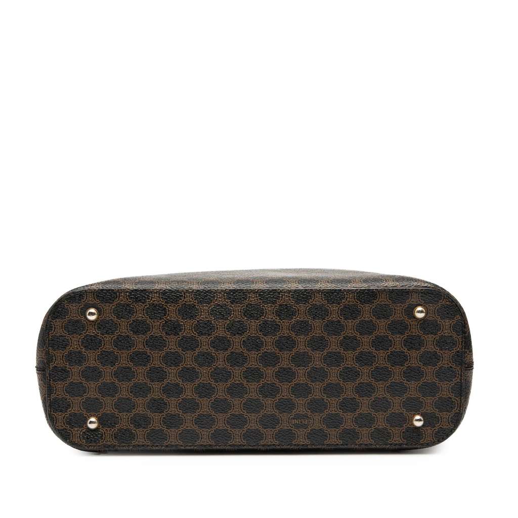 Celine Macadam Coated Canvas Handbag - Image 6