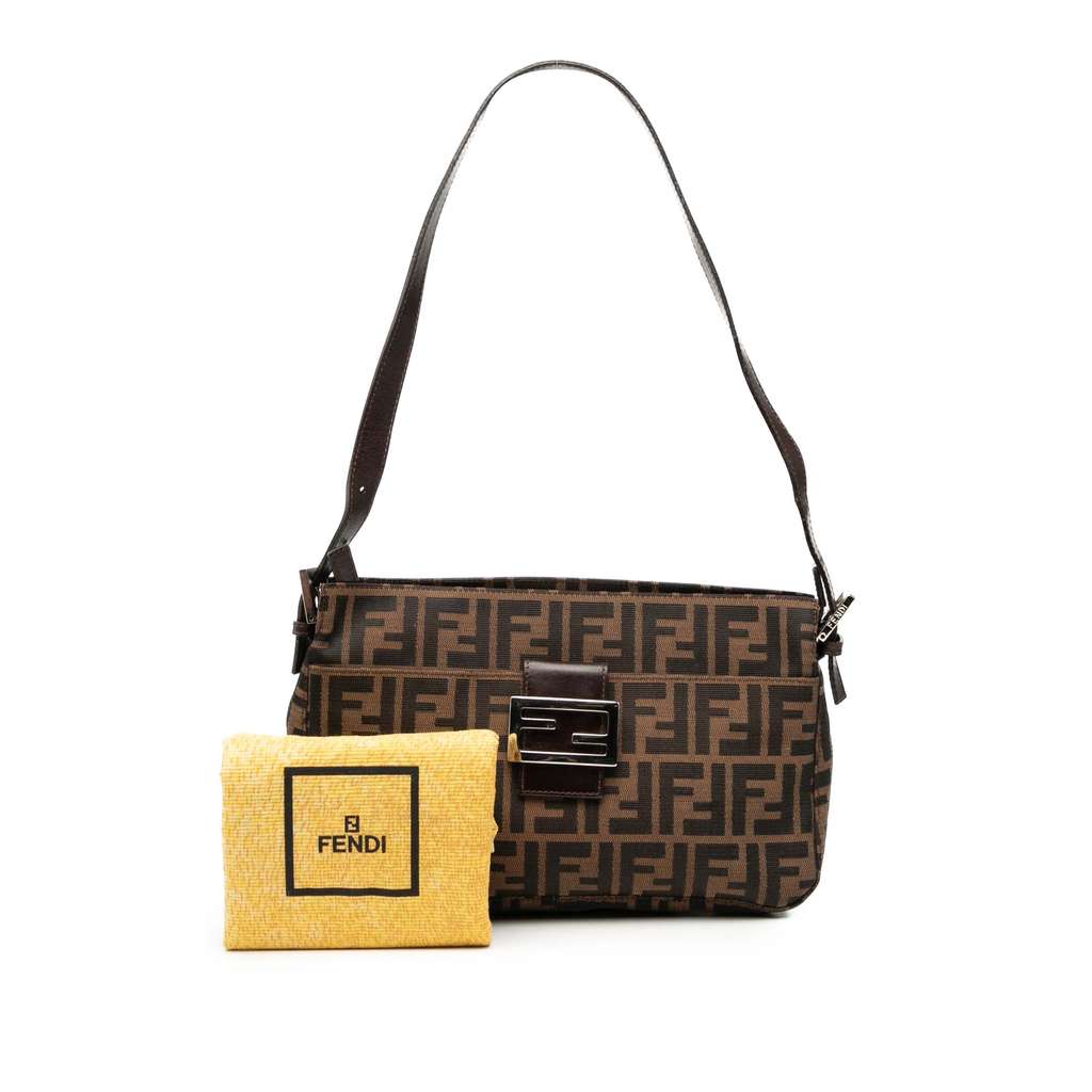 Fendi Zucca Canvas Shoulder Bag - Image 11