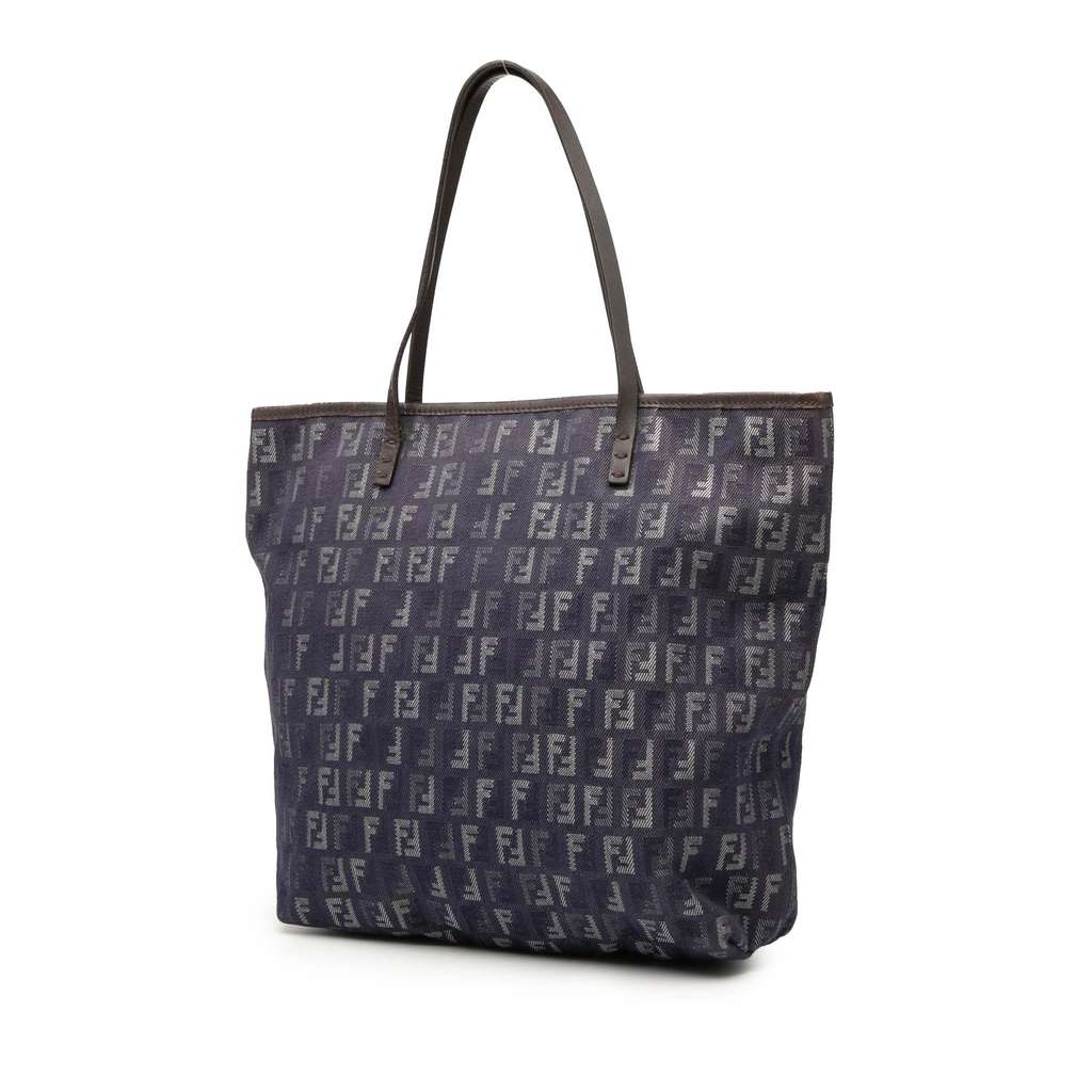 Fendi Zucchino Denim Tote - Back view