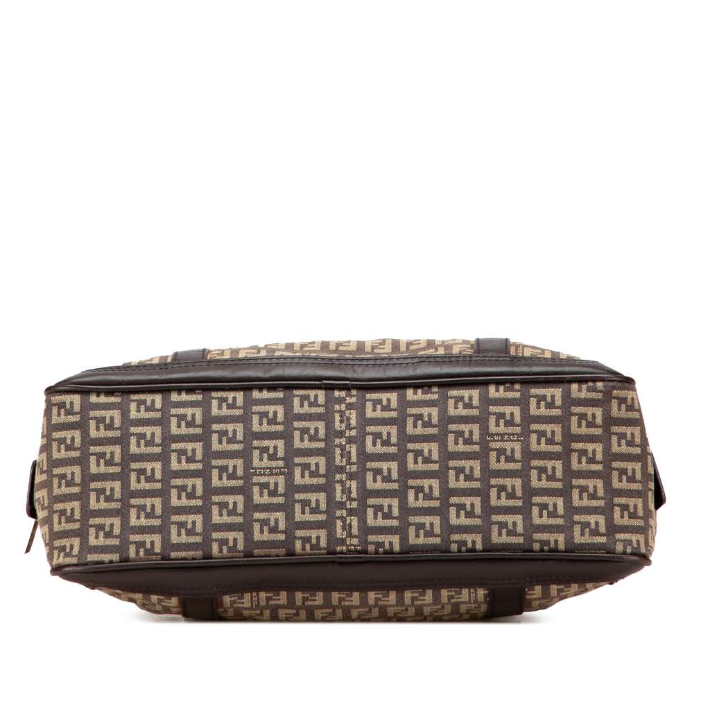 Fendi Zucchino Canvas Shoulder Bag - Image 6
