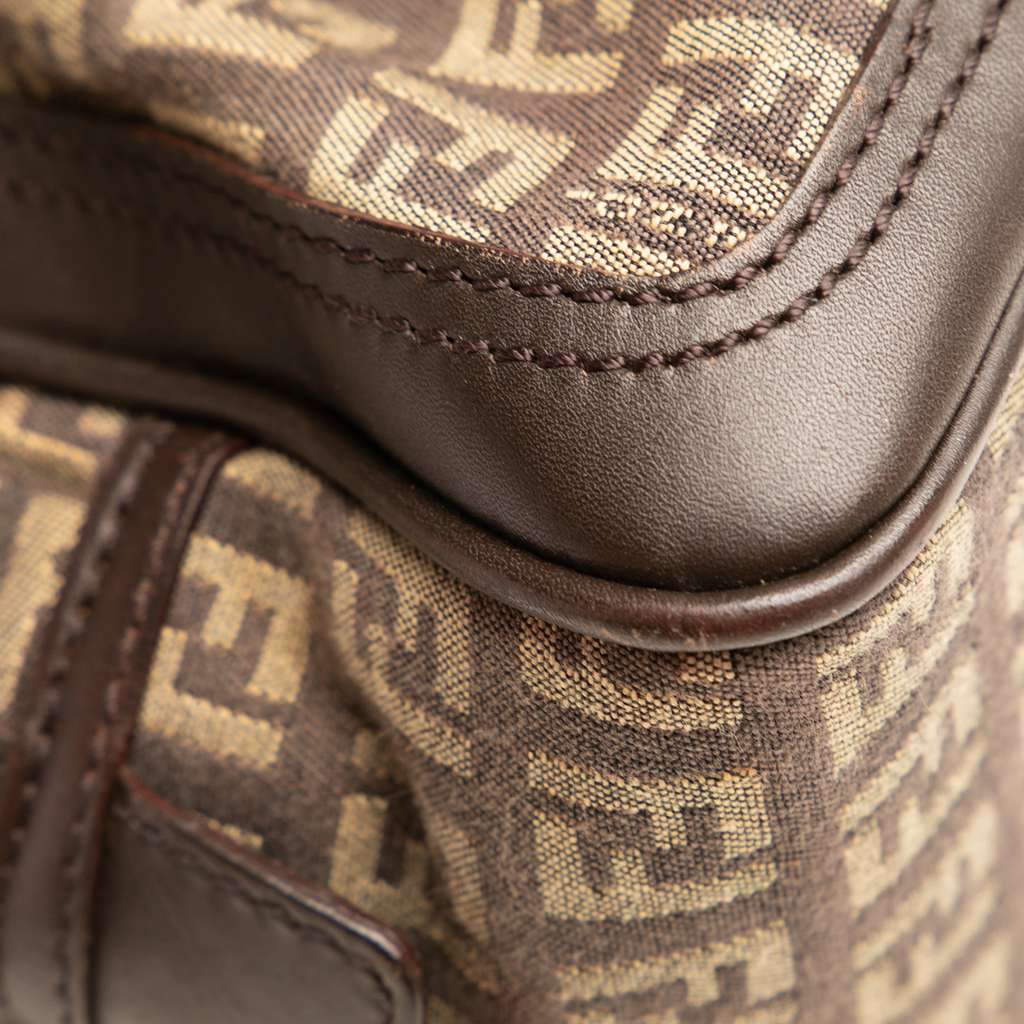 Fendi Zucchino Canvas Shoulder Bag - Detail 2