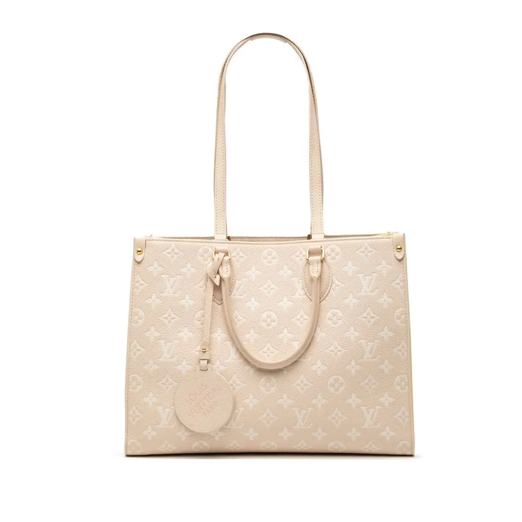 Louis Vuitton Monogram Empreinte Spring In The City Onthego MM Brown Leather Very good - Front View