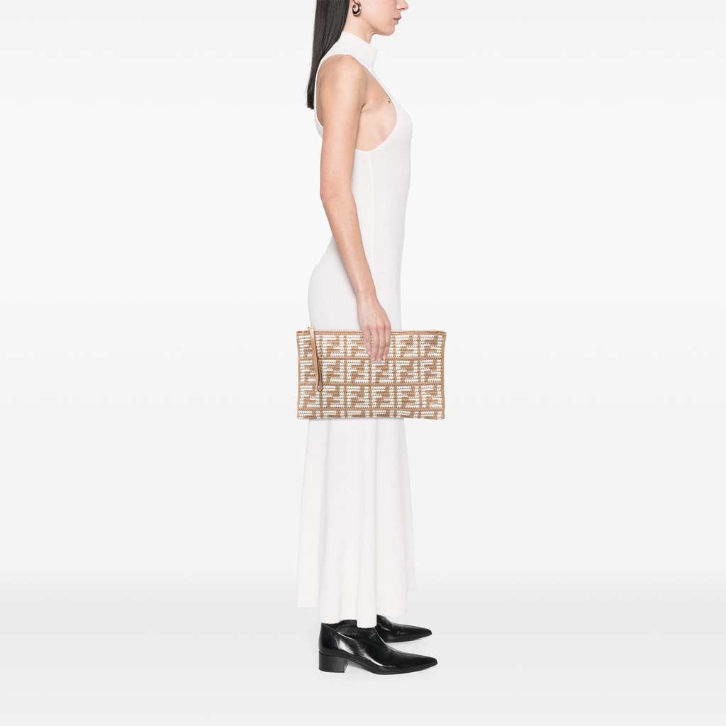 Fendi Zucca Cashmere Clutch - Detail 2