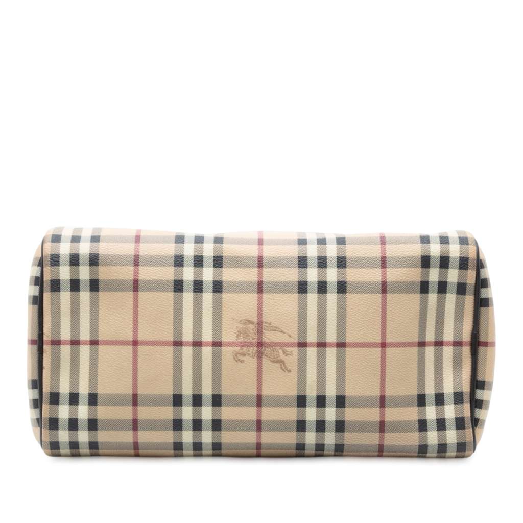 Burberry Medium Haymarket Check Coated Canvas Chester Bowling Bag - Image 6