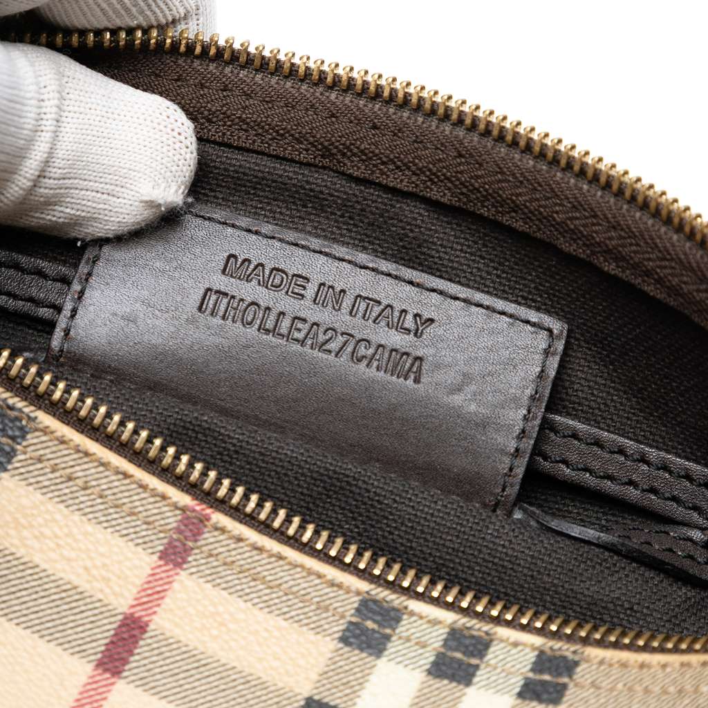 Burberry Medium Haymarket Check Coated Canvas Chester Bowling Bag - Detail 1
