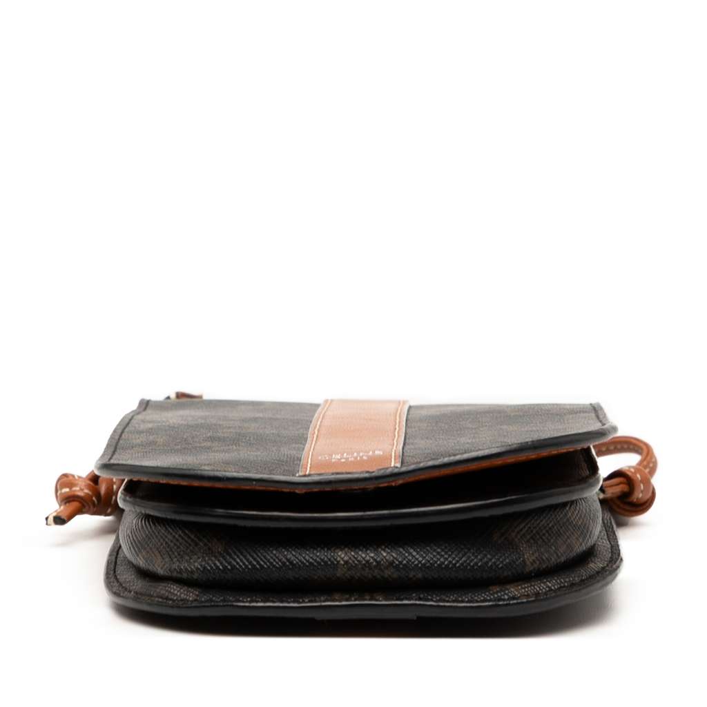 Celine Triomphe Coated Canvas Phone Pouch Flap Crossbody - Image 6