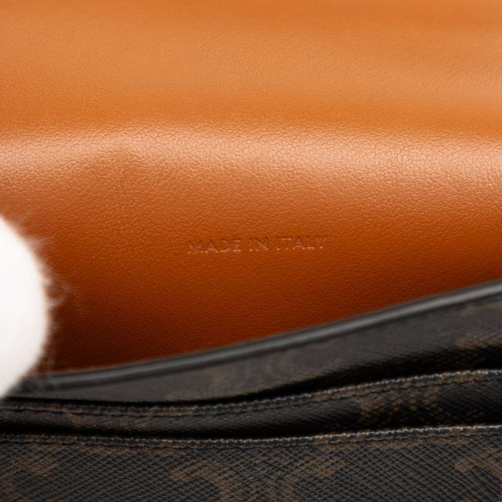 Celine Triomphe Coated Canvas Phone Pouch Flap Crossbody - Side view