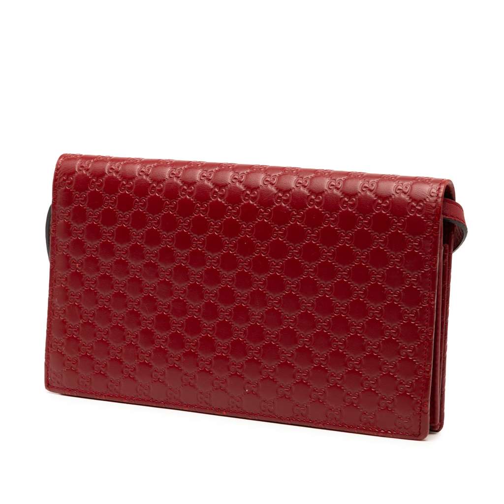 Gucci Microguccissima Wallet on Strap - Back view
